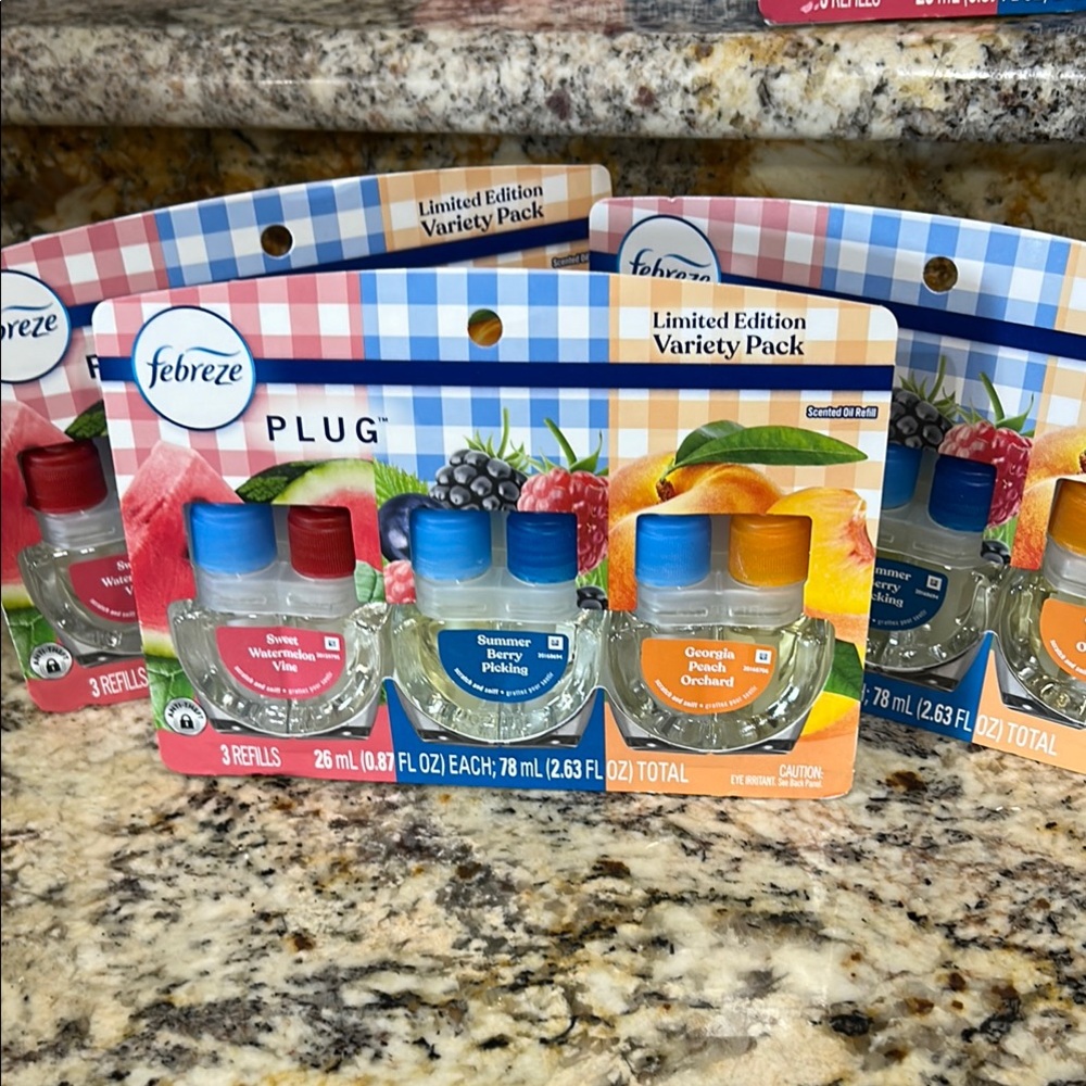 3- 3packs 🤯 Febreze Plug Limited Edition Scented Pack
